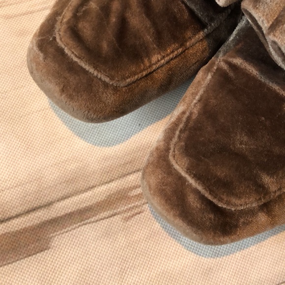 JEFFREY CAMPBELL VELVET MULES W/ BOW SIZE 9.5 - Picture 2 of 7